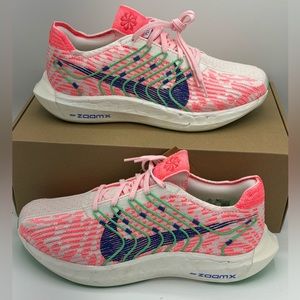 Nike Pink and Green Athletic Shoes